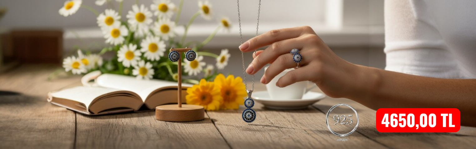 ŞIK ÜÇLÜ 925 AYAR GÜMÜŞ SET