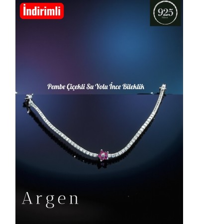 PEMBE LOTUS İNCE SU YOLU BİLEKLİK
