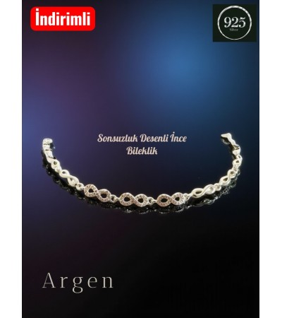 SONSUZLUK DESENLİ İNCE BİLEKLİK