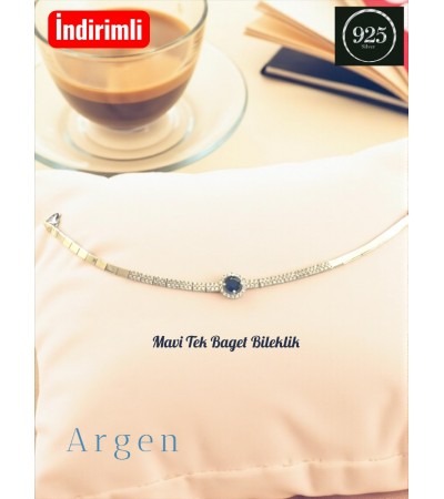 MAVİ TEK BAGET BİLEKLİK
