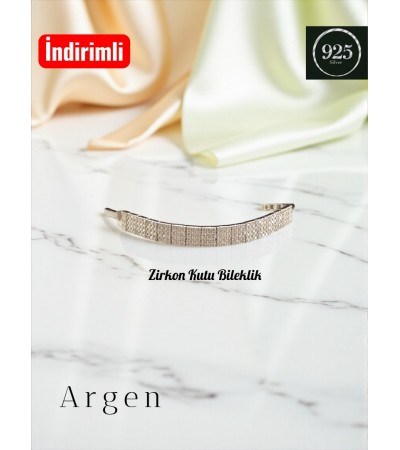Kadın Kutu Zirconia Bileklik