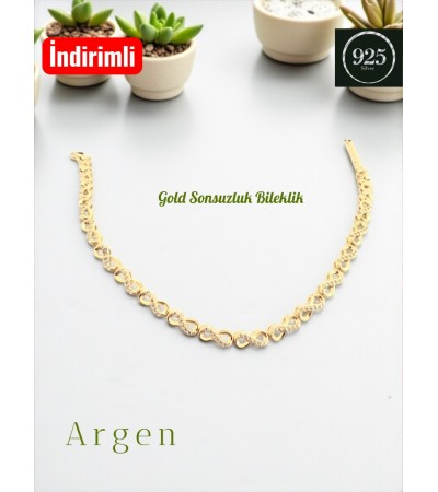 Gold Sonsuzluk Bileklik