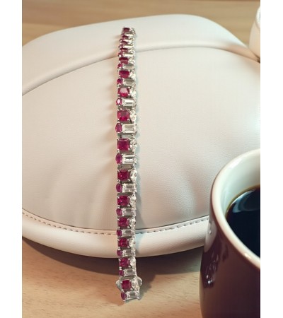 Pembe Zirconia Bileklik