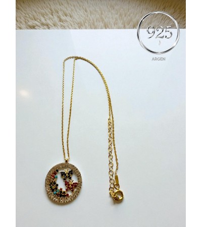 ÇOKLU KELEBEK FİGÜRLÜ ZİRKONİA GOLD GÜMÜŞ BİLEKLİK
