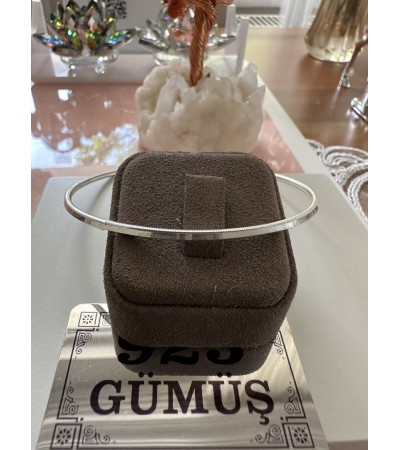 İnce Desenli Gümüş Bilezik