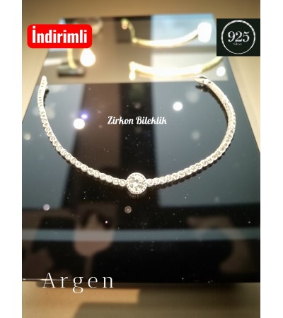 Zirkon Yuvarlak Bileklik