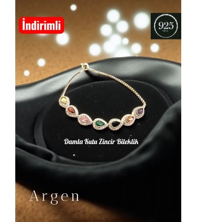 Damla Kutu Zincir Bileklik