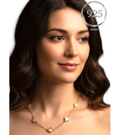 ON YONCALI GOLD  SEDEF  ELMAS KESİM GÜMÜŞ BİLEKLİK