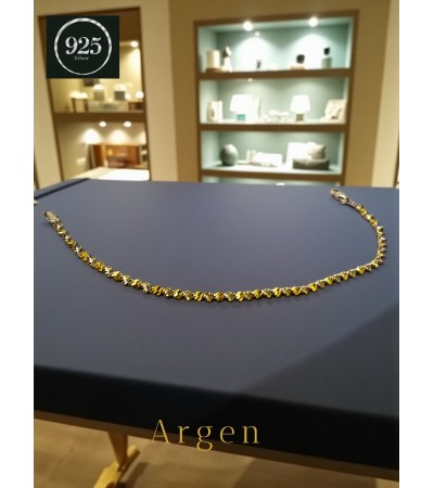 GOLD İNCE ZİNCİR GÜMÜŞ BİLEKLİK