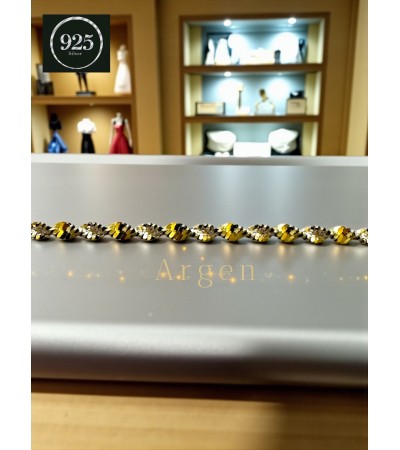 HAFİF HALAT ZİNCİR GOLD GÜMÜŞ BİLEKLİK