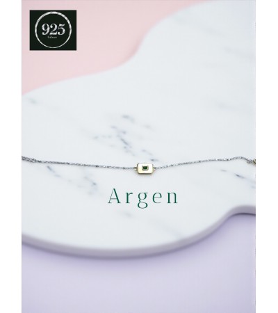 TEKLİ BAGET SEDEF ZİRKONİA GÜMÜŞ BİLEKLİK