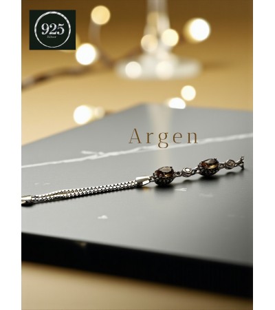 ÜÇLÜ BAGET ÇİFT ZİNCİR GÜMÜŞ BİLEKLİK