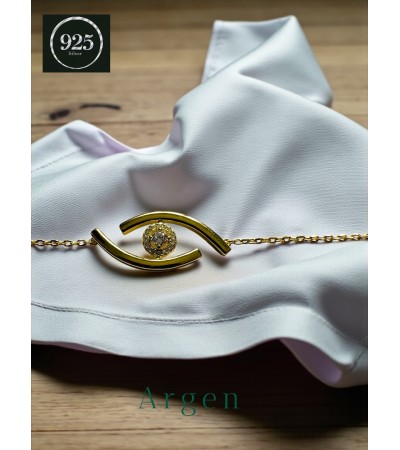ÖZGÜN GOLD ELMAS KESİM ZİRKONİA BİLEKLİK