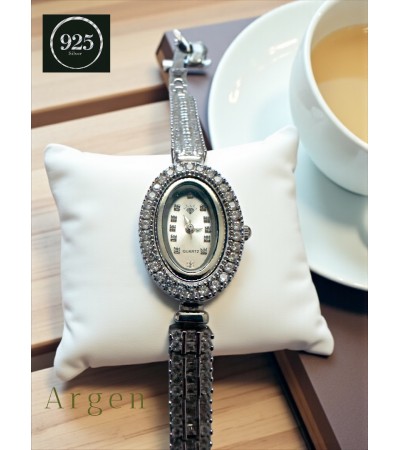 Elips Vintage Gümüş Saat