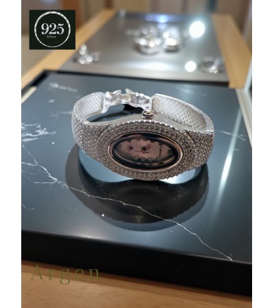 Elips Modern Zirconia Gümüş Saat 
