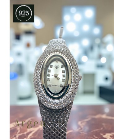 Elips Modern Zirconia Gümüş Saat 