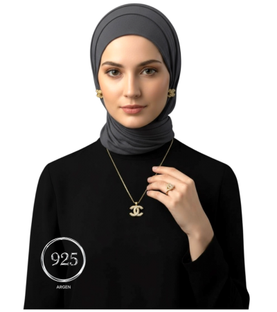 Marka Gold Elmas Kesim Elegant Gümüş Set