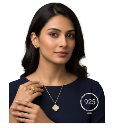 Marka Gold Elegant Kadın Gümüş Set