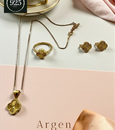 Marka Elegant Gold Kadın Gümüş Set