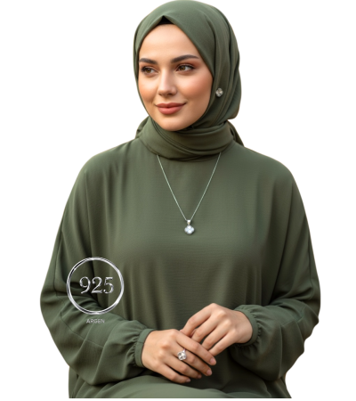 Marka Elegant Kadın Gümüş Set