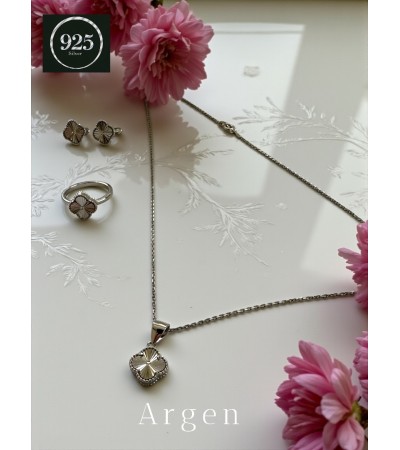 Marka Elegant Kadın Gümüş Set