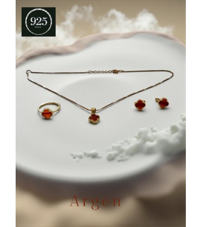 Marka Elegant Kadın Gümüş Set