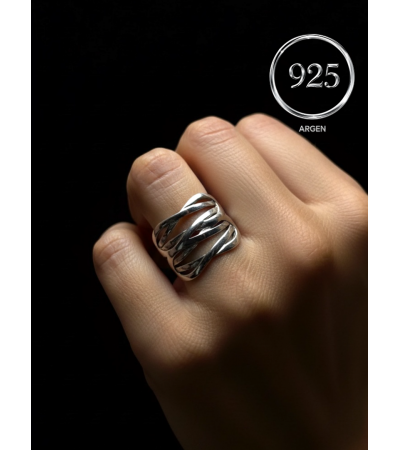ÖLÇÜ 18 TAŞSIZ SARMA 925 AYAR GÜMÜŞ YÜZÜK