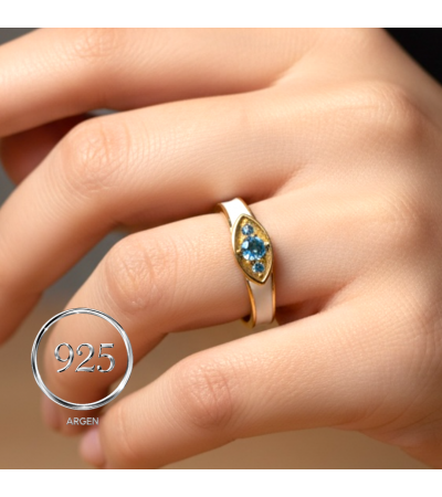 AÇIK MODEL GOLD SEDEF RENKLİ 925 AYAR TARZ KADIN YÜZÜK